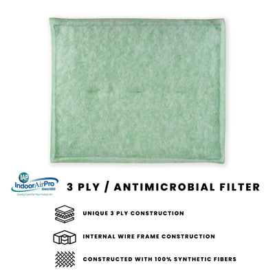 3 ply antimicrobial furnace filter